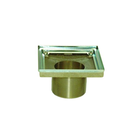 NEWPORT BRASS 4" Square Shower Drain Throat in No Finish 277-01